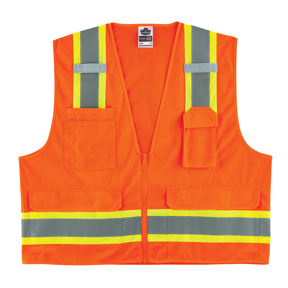 GloWear® 8248Z Two-Tone Surveyors Vest - SGF181