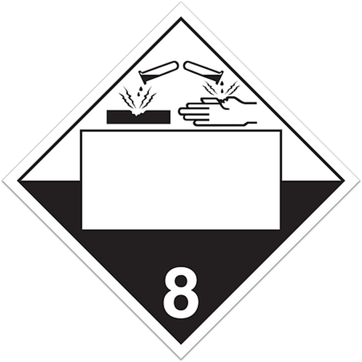 Corrosives TDG Placard - SGF908