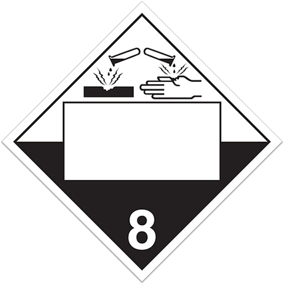 Corrosives TDG Placard - SGF908