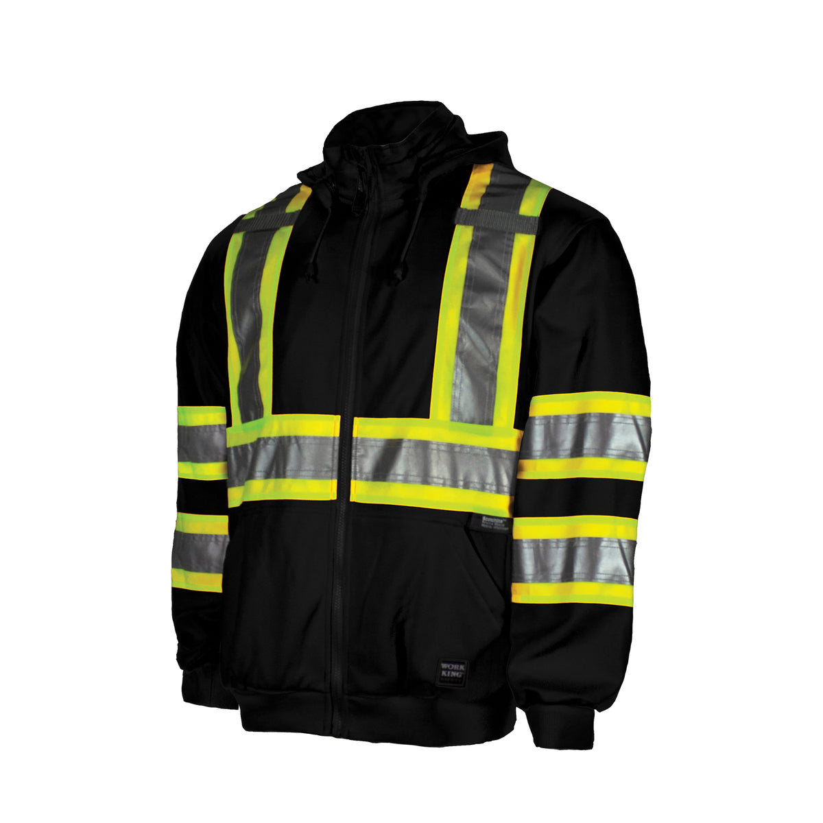 Zip Front Safety Fleece Hoodie - SGH077