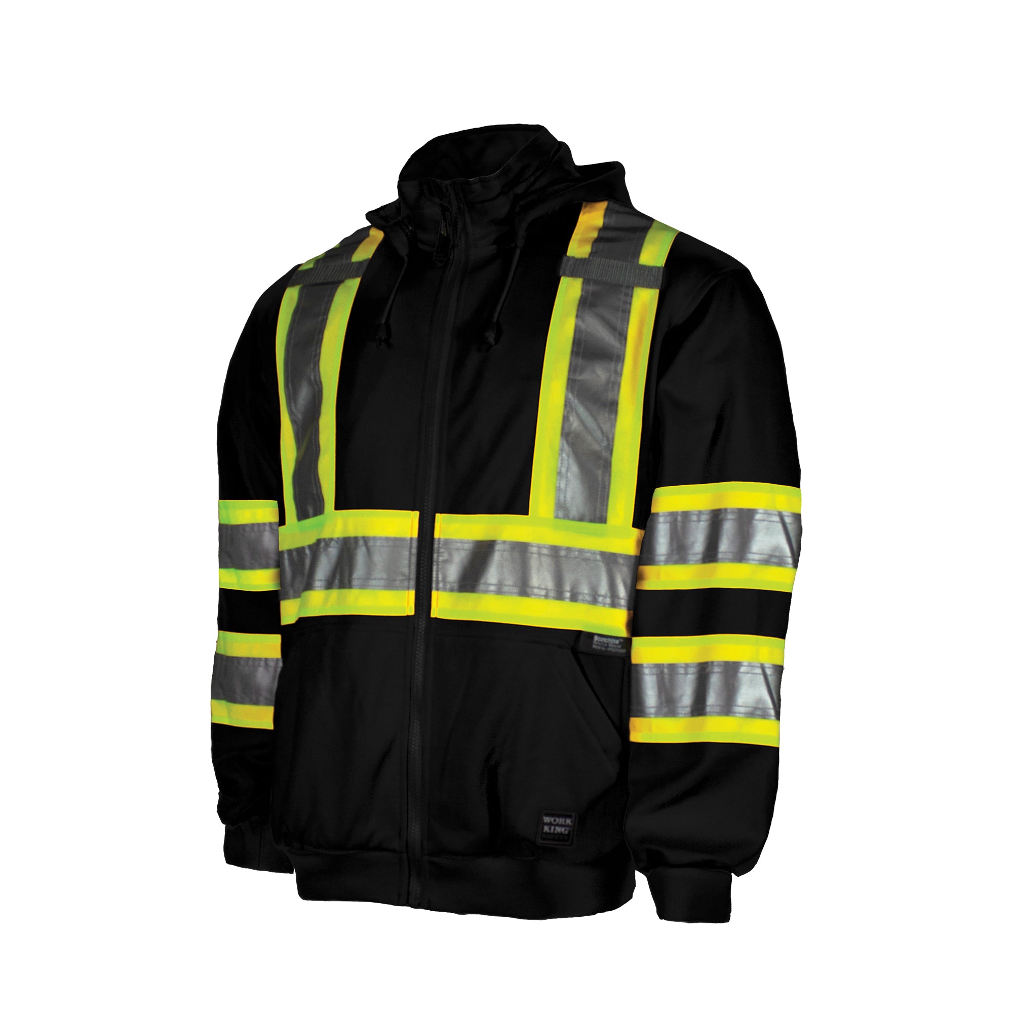 Zip Front Safety Fleece Hoodie - SGH077