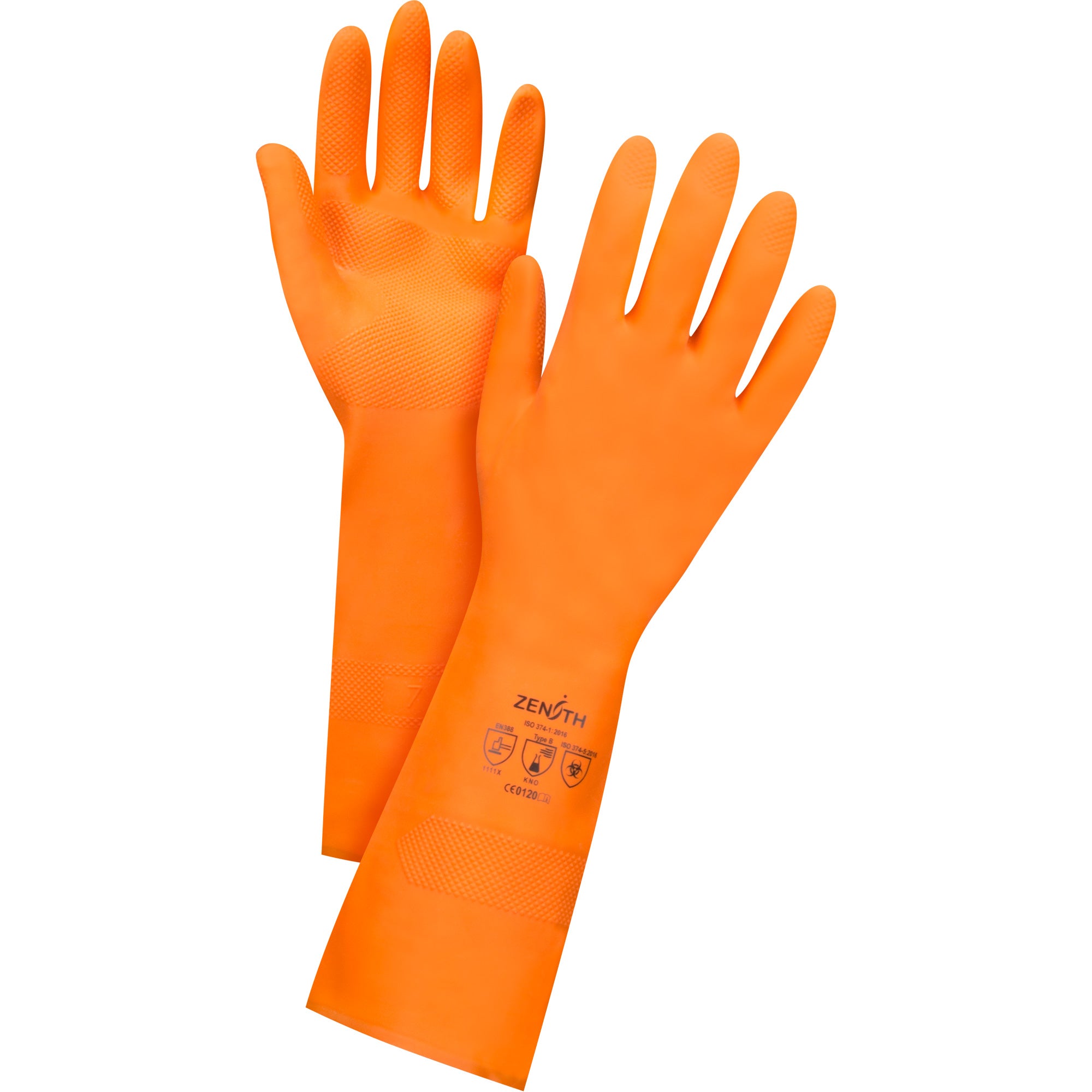 Orange Chemical-Resistant Gloves - SHF704