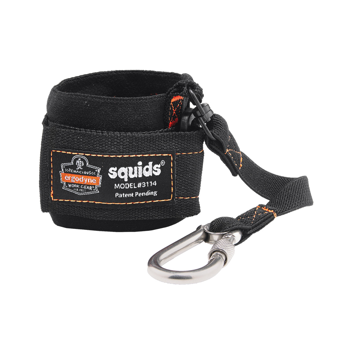 Squids® 3114 Pull-On Wrist Lanyard with Carabiner - SGH785