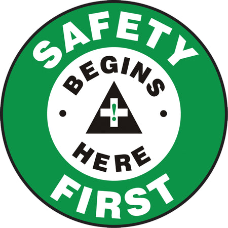 ""Safety First"" Slip-Gard™ Floor Sign - SGH833