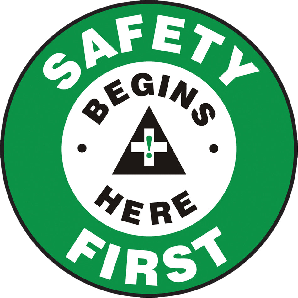 ""Safety First"" Slip-Gard™ Floor Sign - SGH833