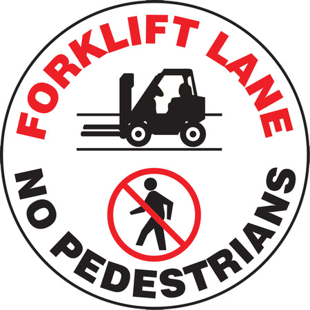 ""Forklift Lane"" Slip-Gard™ Floor Sign - SGH835
