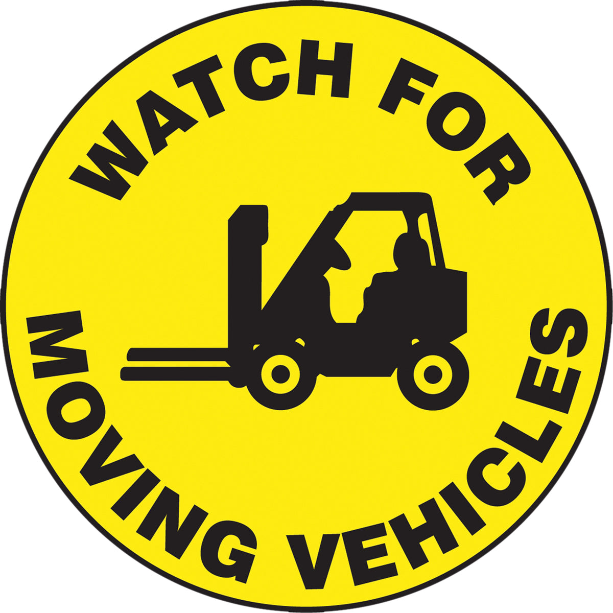 ""Watch For Moving Vehicles"" Slip-Gard™ Floor Sign - SGH837