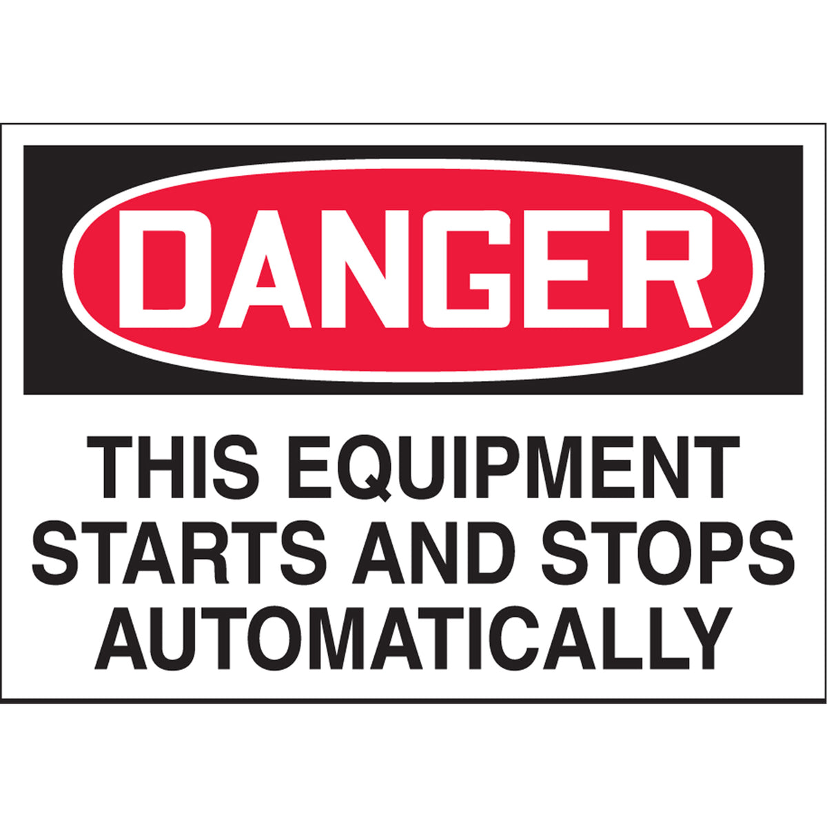 ""Starts & Stops Automatically"" Label - SGH840