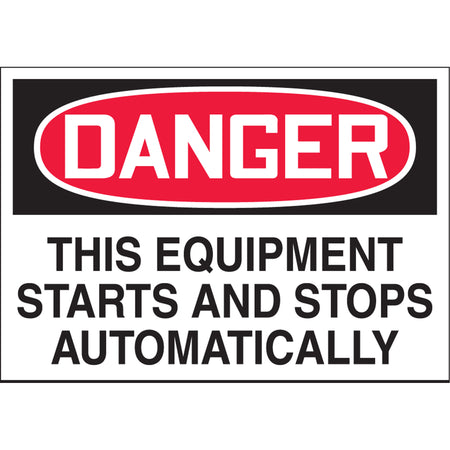 ""Starts & Stops Automatically"" Label - SGH840