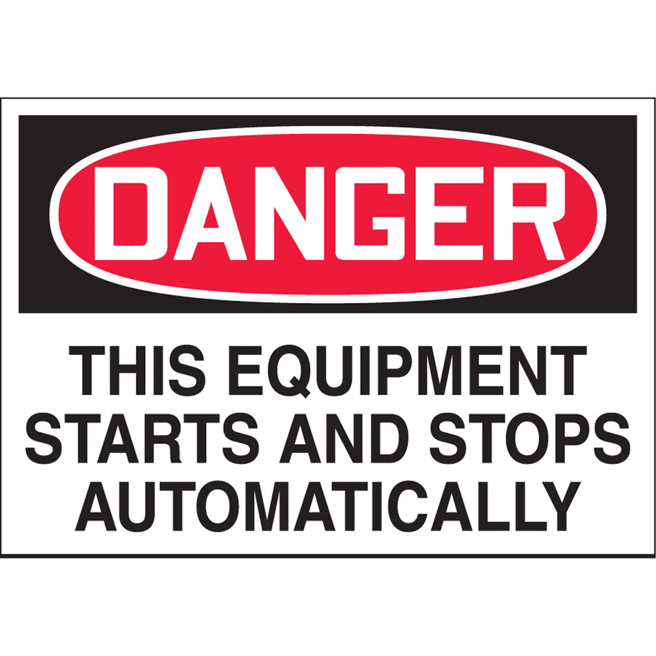 ""Starts & Stops Automatically"" Label - SGH840