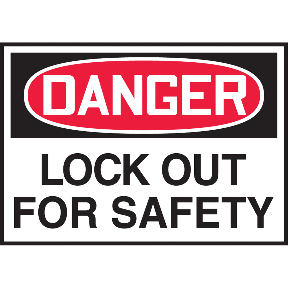 ""Lock Out"" Label - SGH843