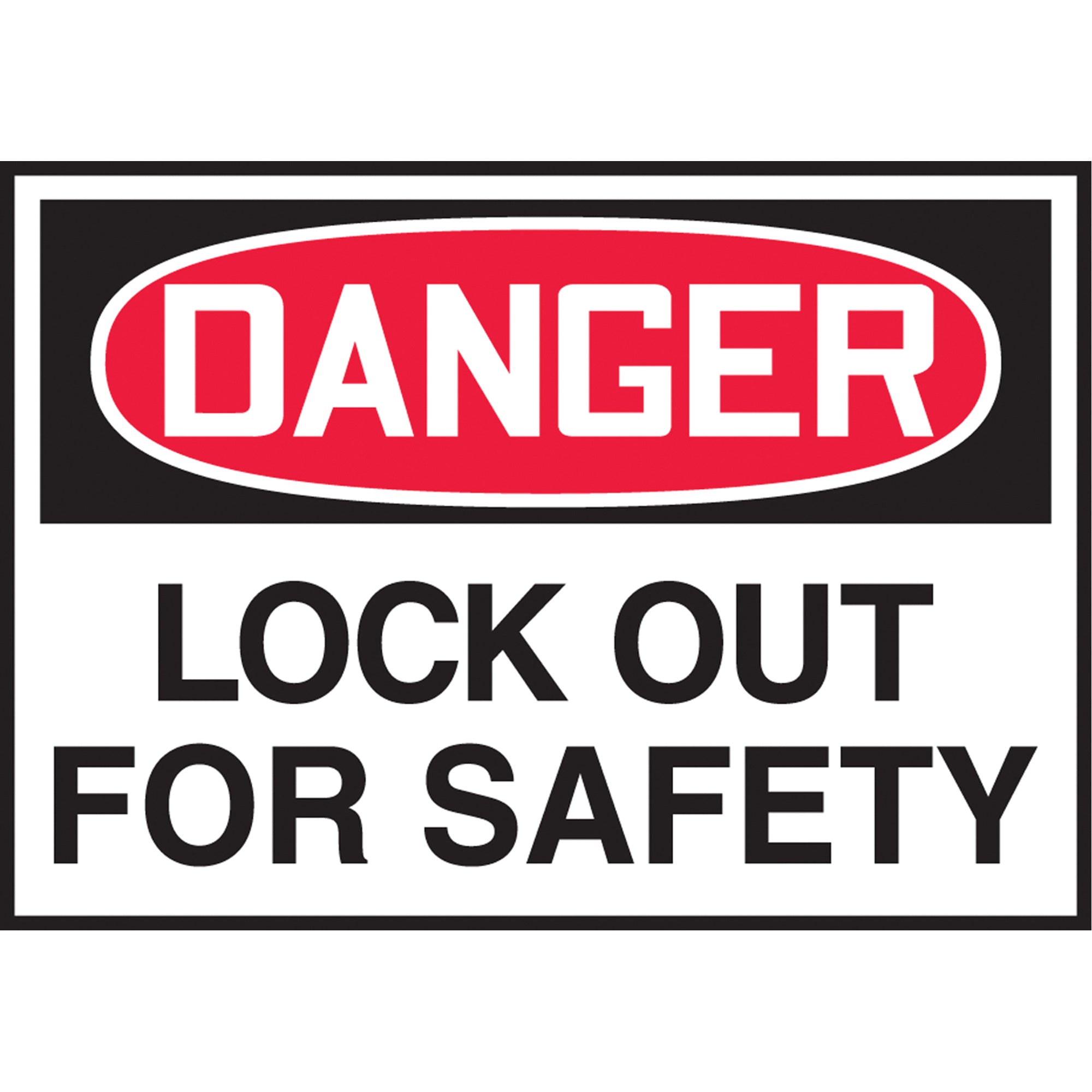 ""Lock Out"" Label - SGH843