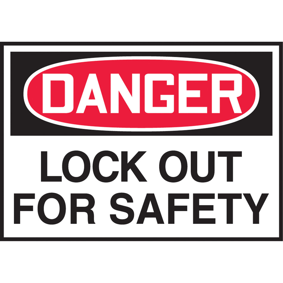 ""Lock Out"" Label - SGH843