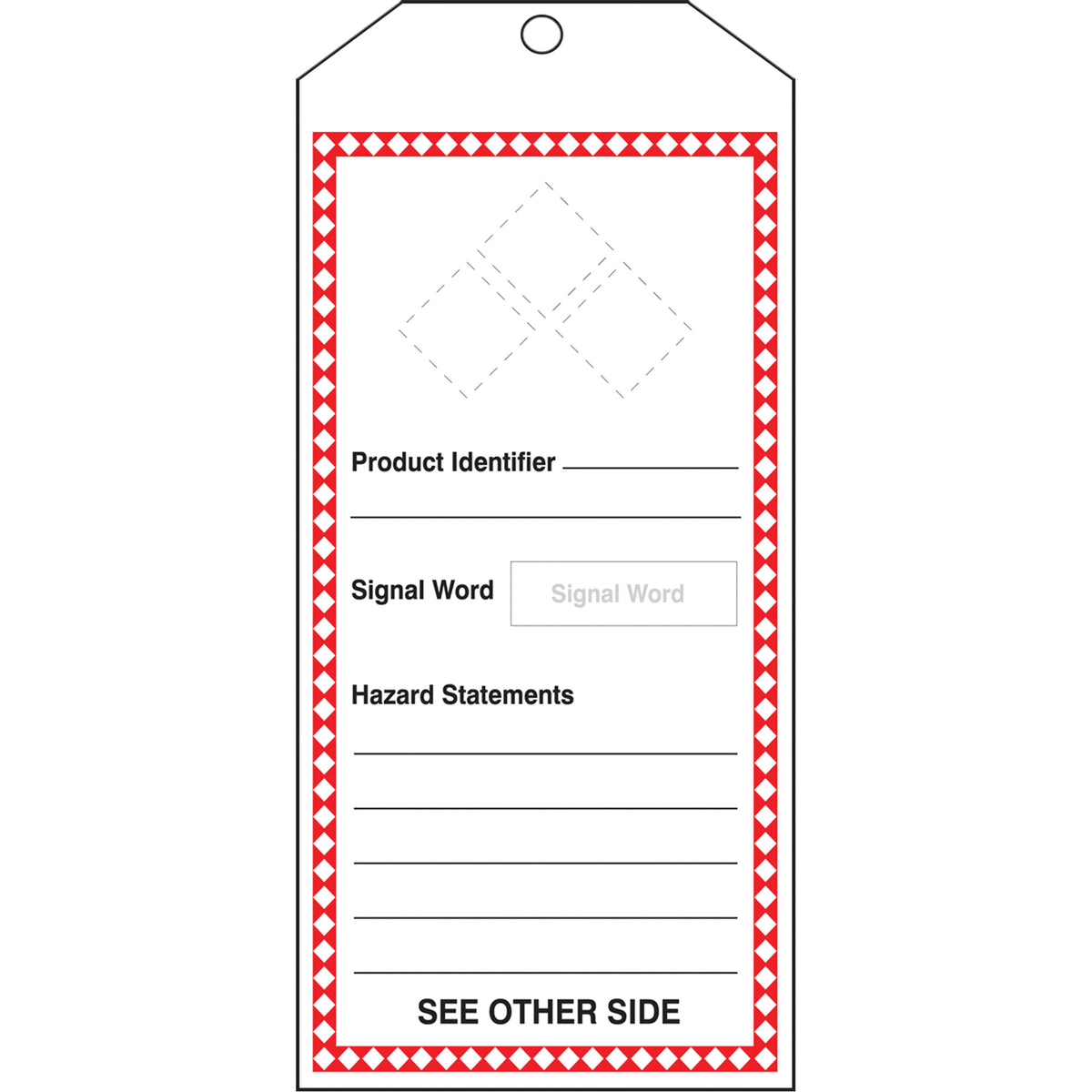 GHS Jumbo Safety Tag - SGH886