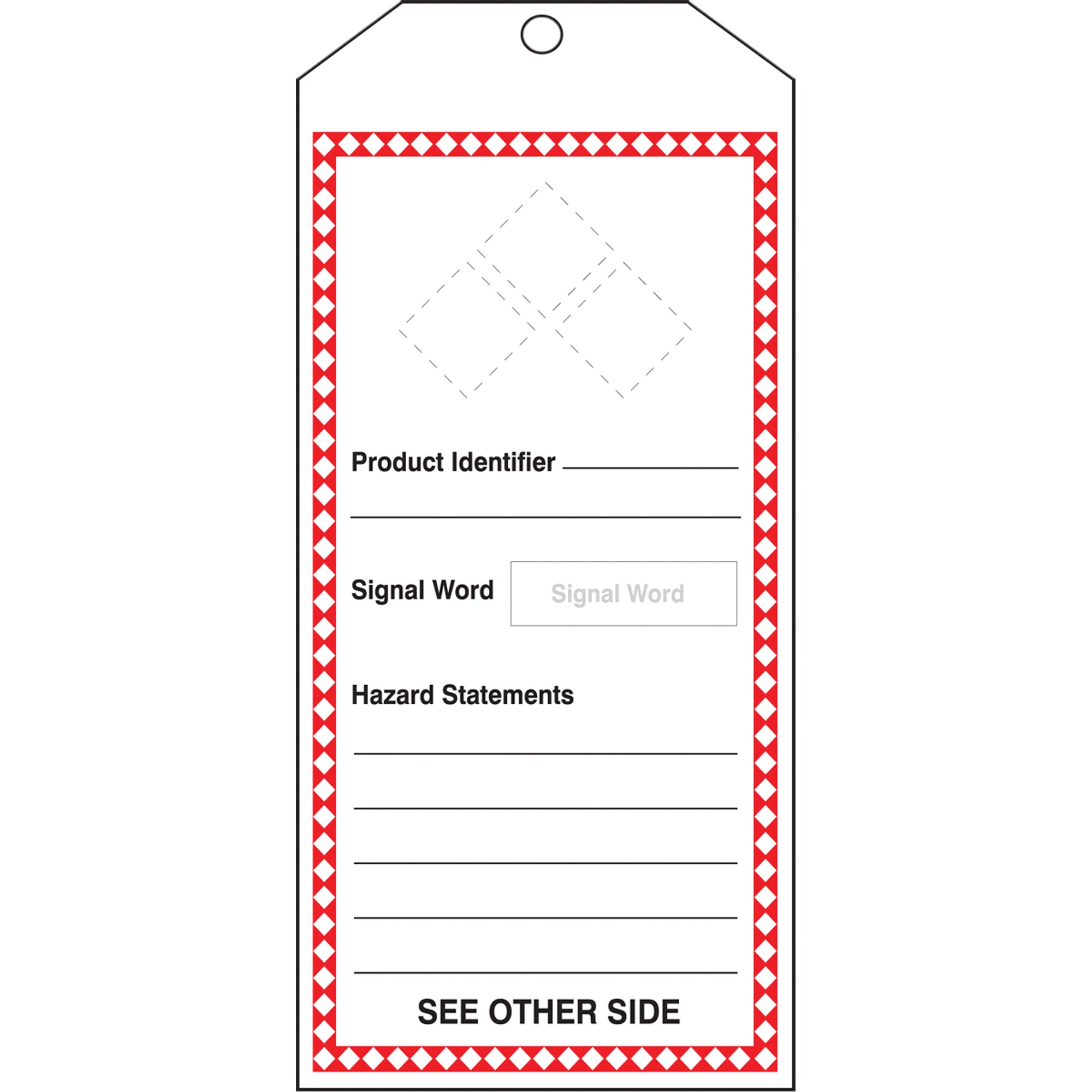 GHS Jumbo Safety Tag - SGH886