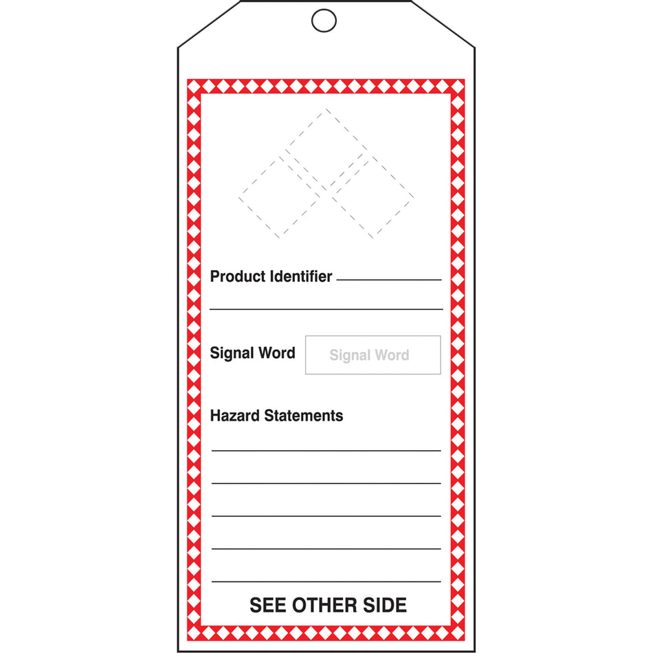 GHS Jumbo Safety Tag - SGH886