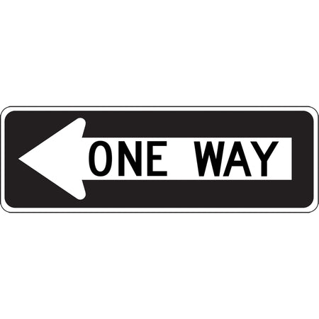 One Way Left Arrow Lane Guidance Sign - SGH892