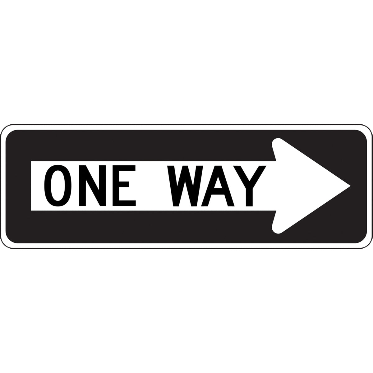One Way Right Arrow Lane Guidance Sign - SGH893