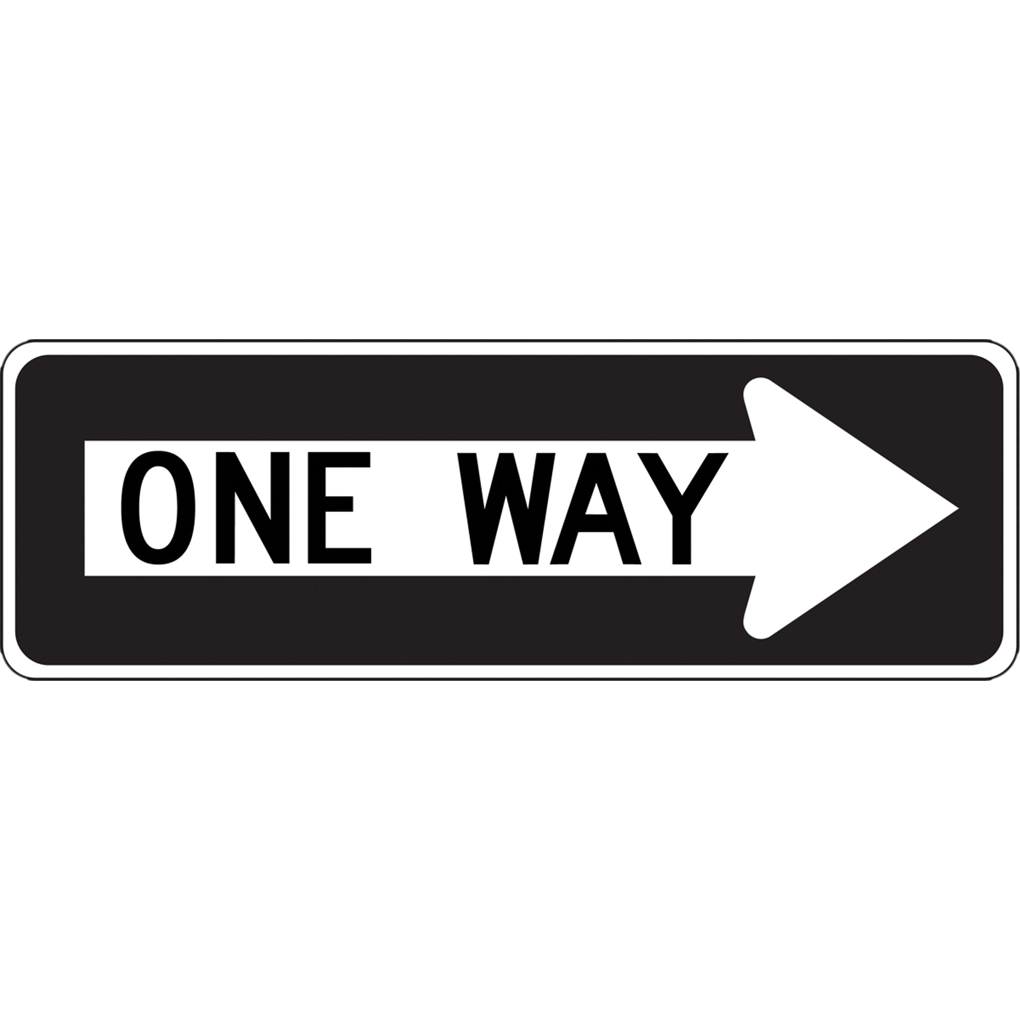 One Way Right Arrow Lane Guidance Sign - SGH893