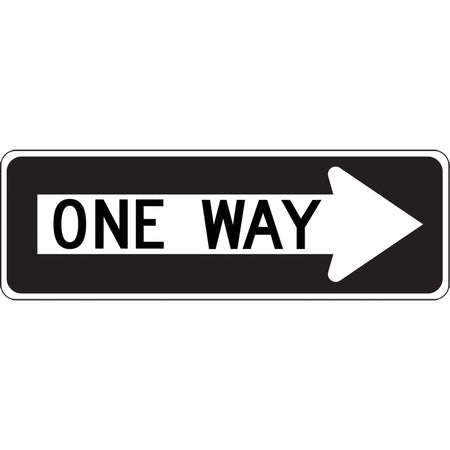 One Way Right Arrow Lane Guidance Sign - SGH893