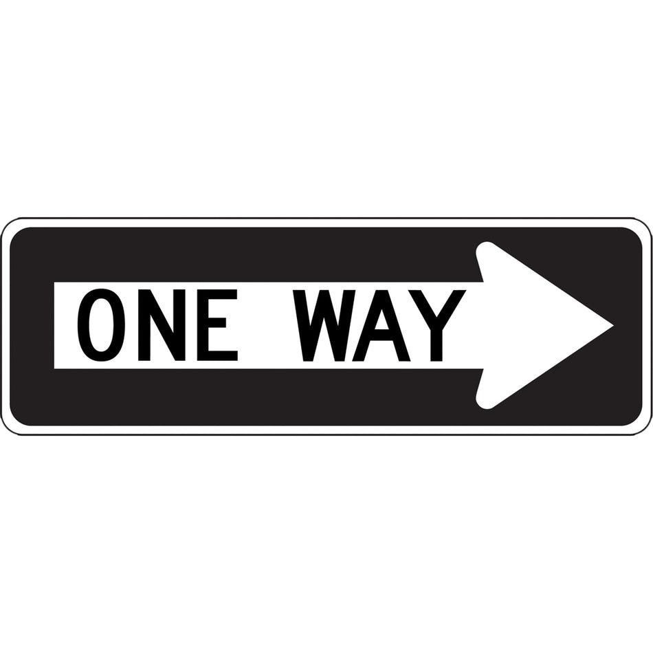 One Way Right Arrow Lane Guidance Sign - SGH893