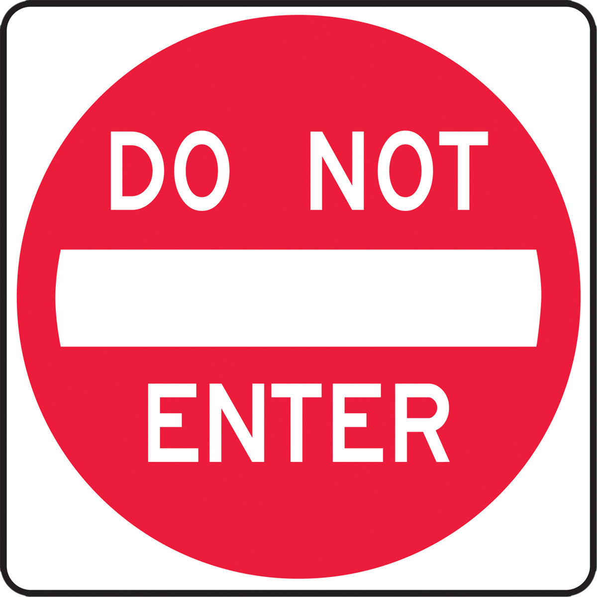 Do Not Enter Lane Guidance Sign - SGH894