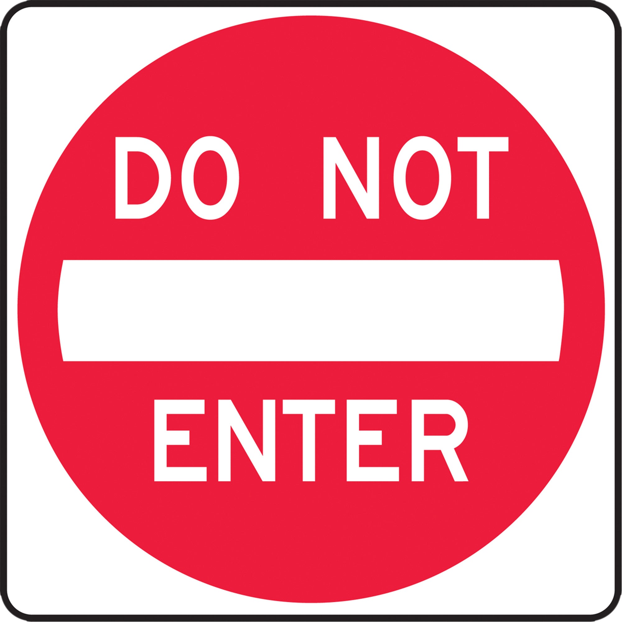 Do Not Enter Lane Guidance Sign - SGH894