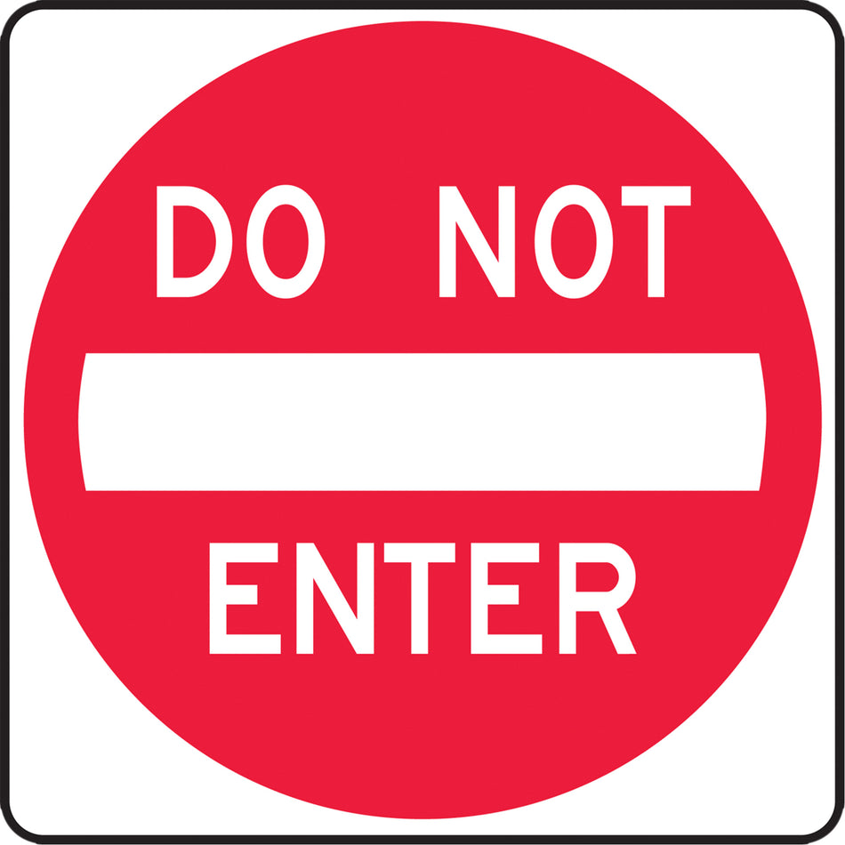 Do Not Enter Lane Guidance Sign - SGH894