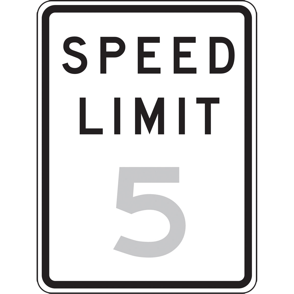 5 Km Speed Limit Sign - SGH898