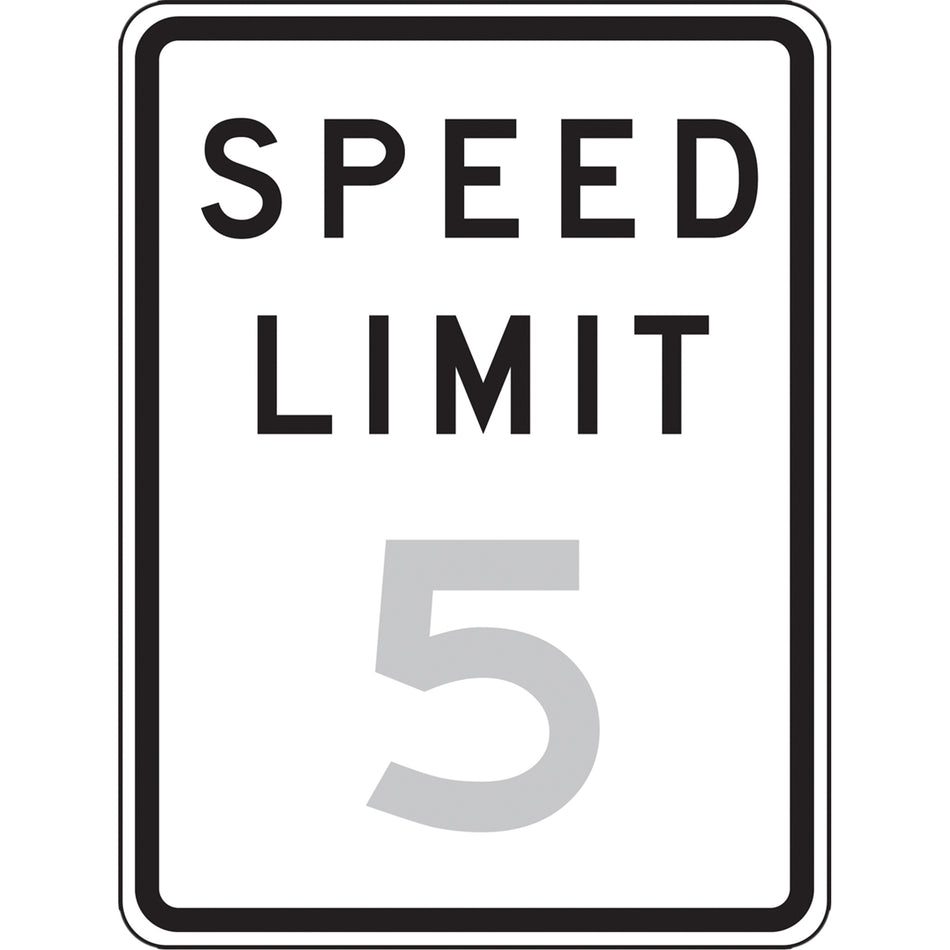 5 Km Speed Limit Sign - SGH898
