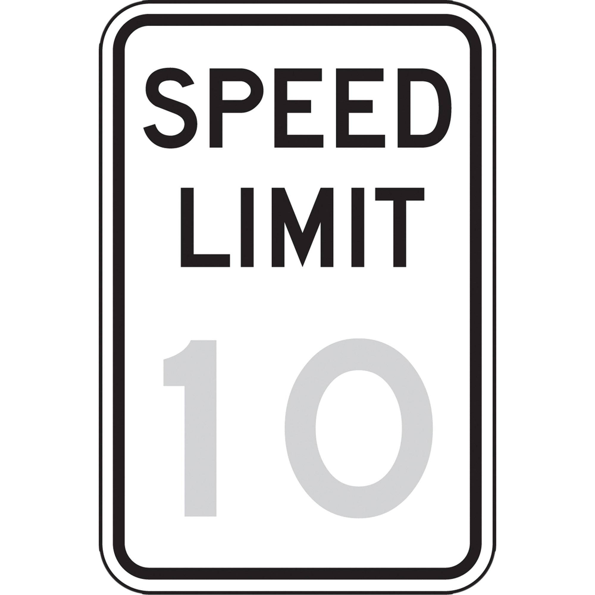 10 Km Speed Limit Sign - SGH900