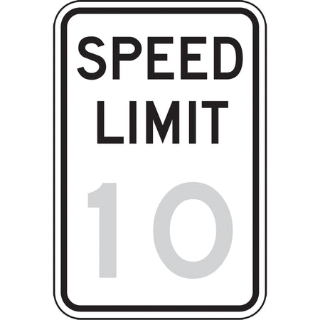 10 Km Speed Limit Sign - SGH900