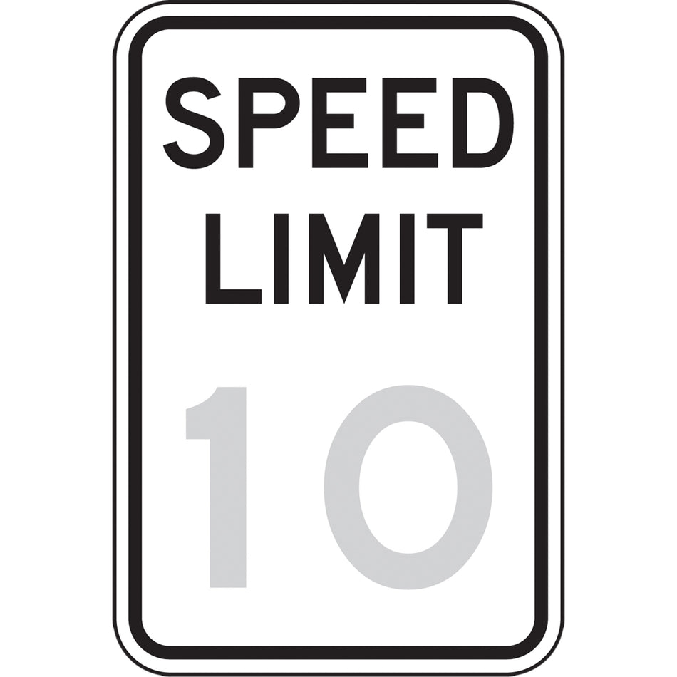 10 Km Speed Limit Sign - SGH900