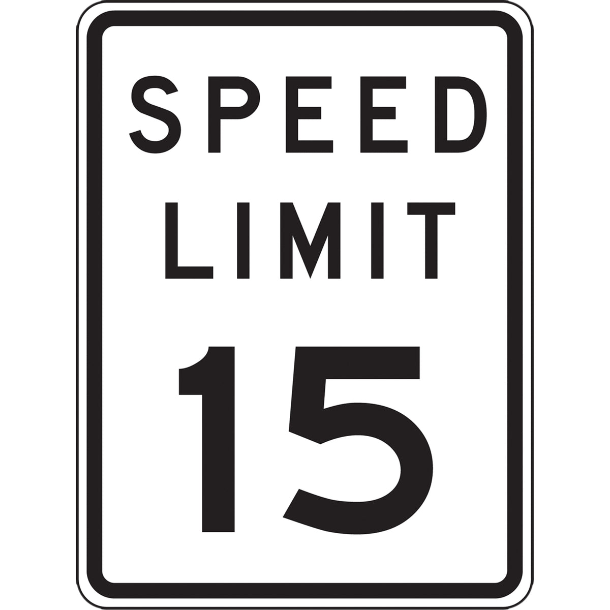 15 Km Speed Limit Sign - SGH902