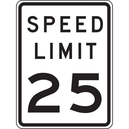 25 Km Speed Limit Sign - SGH907