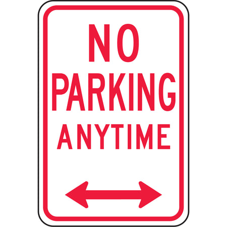 No Parking Anytime Double Arrow Sign - SGH909