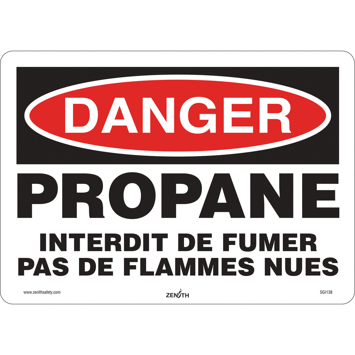 Danger Propane Safety Sign - SGI138