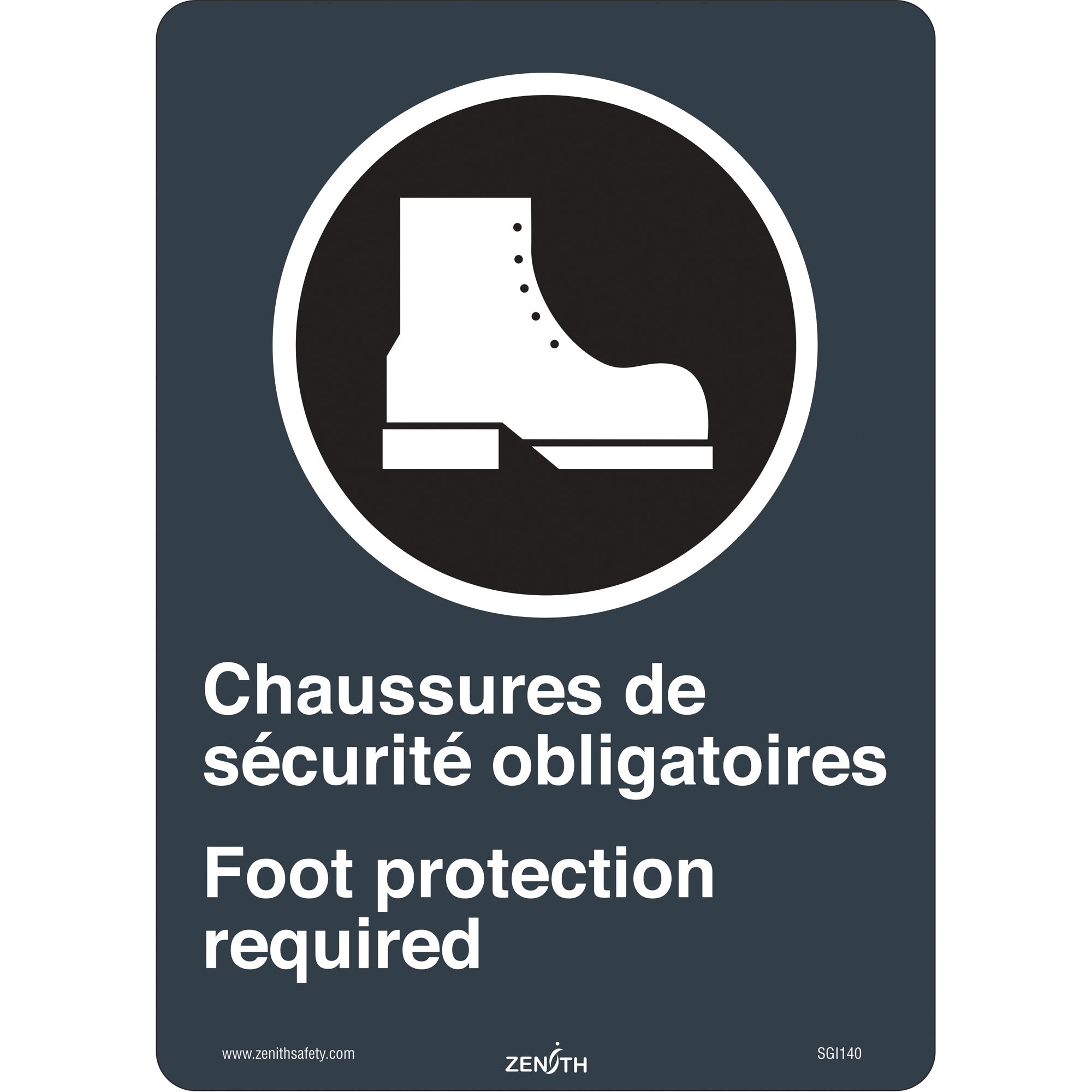 Chaussures de Sécurité / Foot Protection CSA Standard Safety Sign - SGI140