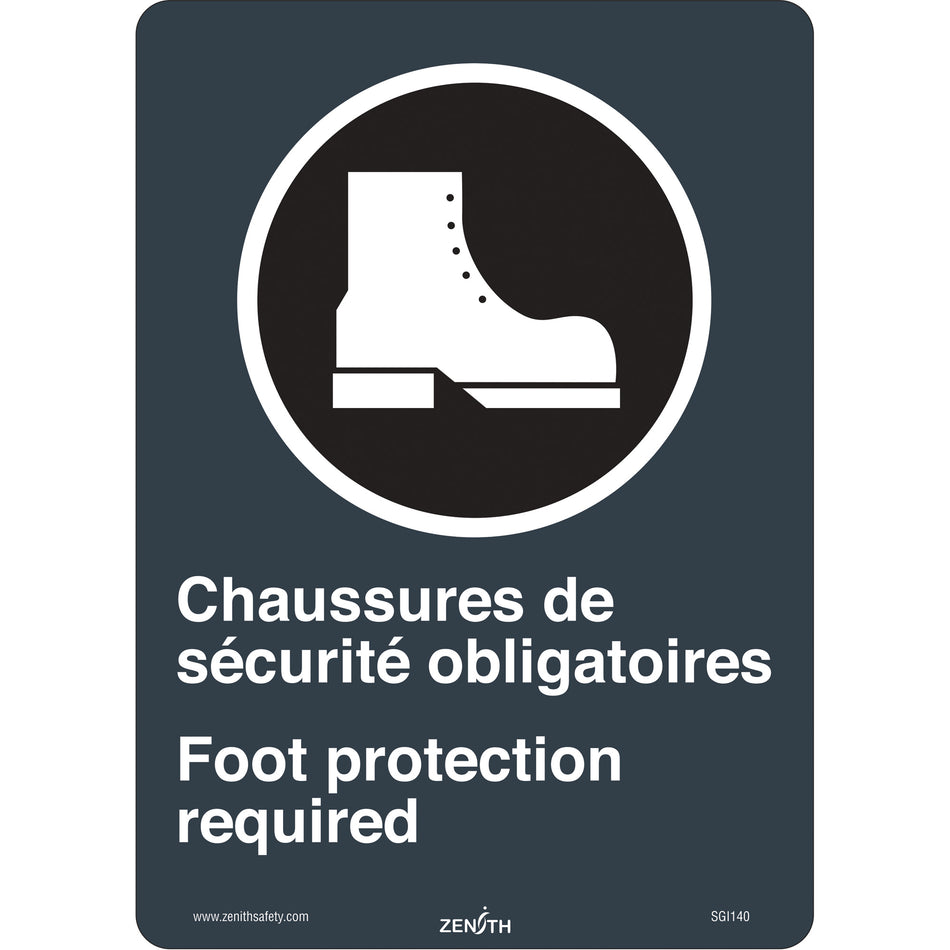 Chaussures de Sécurité / Foot Protection CSA Standard Safety Sign - SGI140