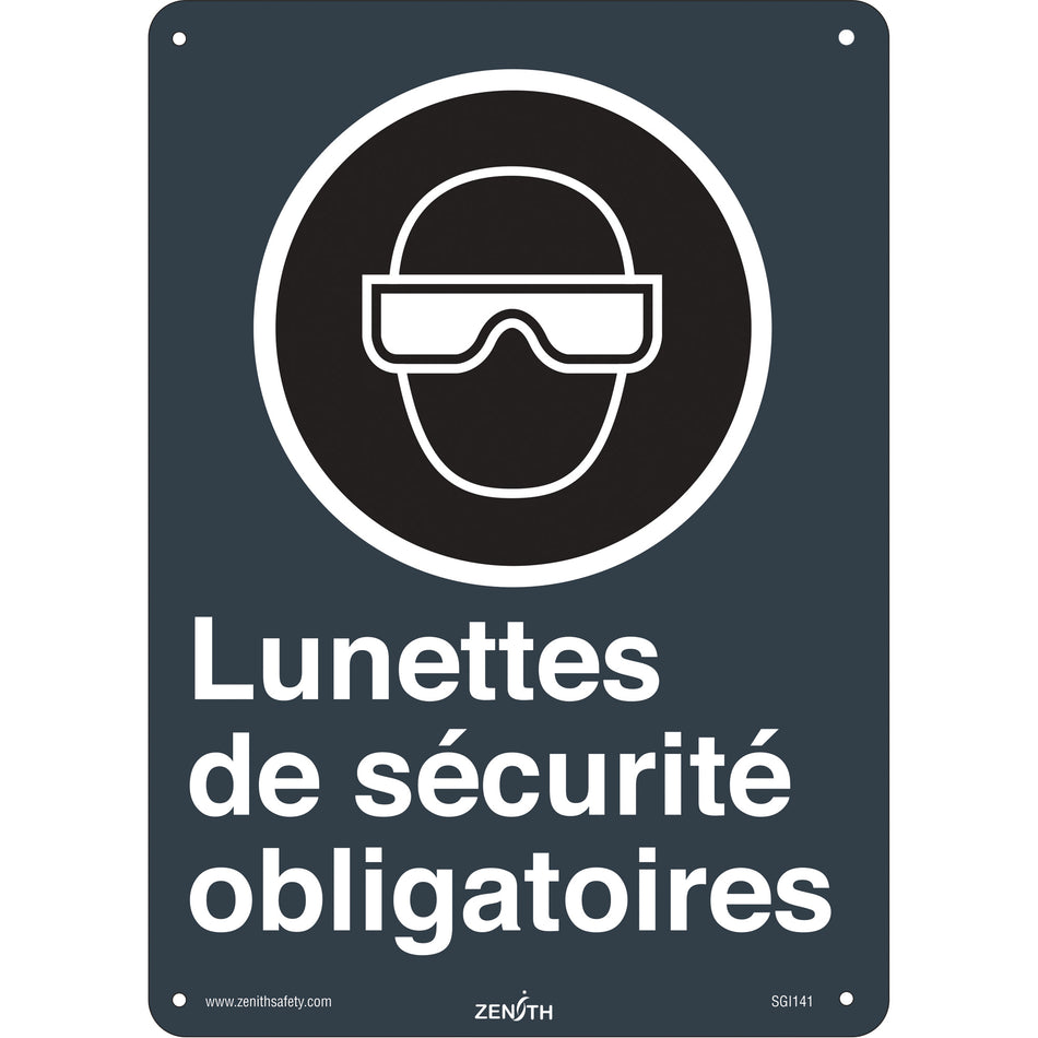 Lunettes de sécurité CSA Standard Safety Sign - SGI141