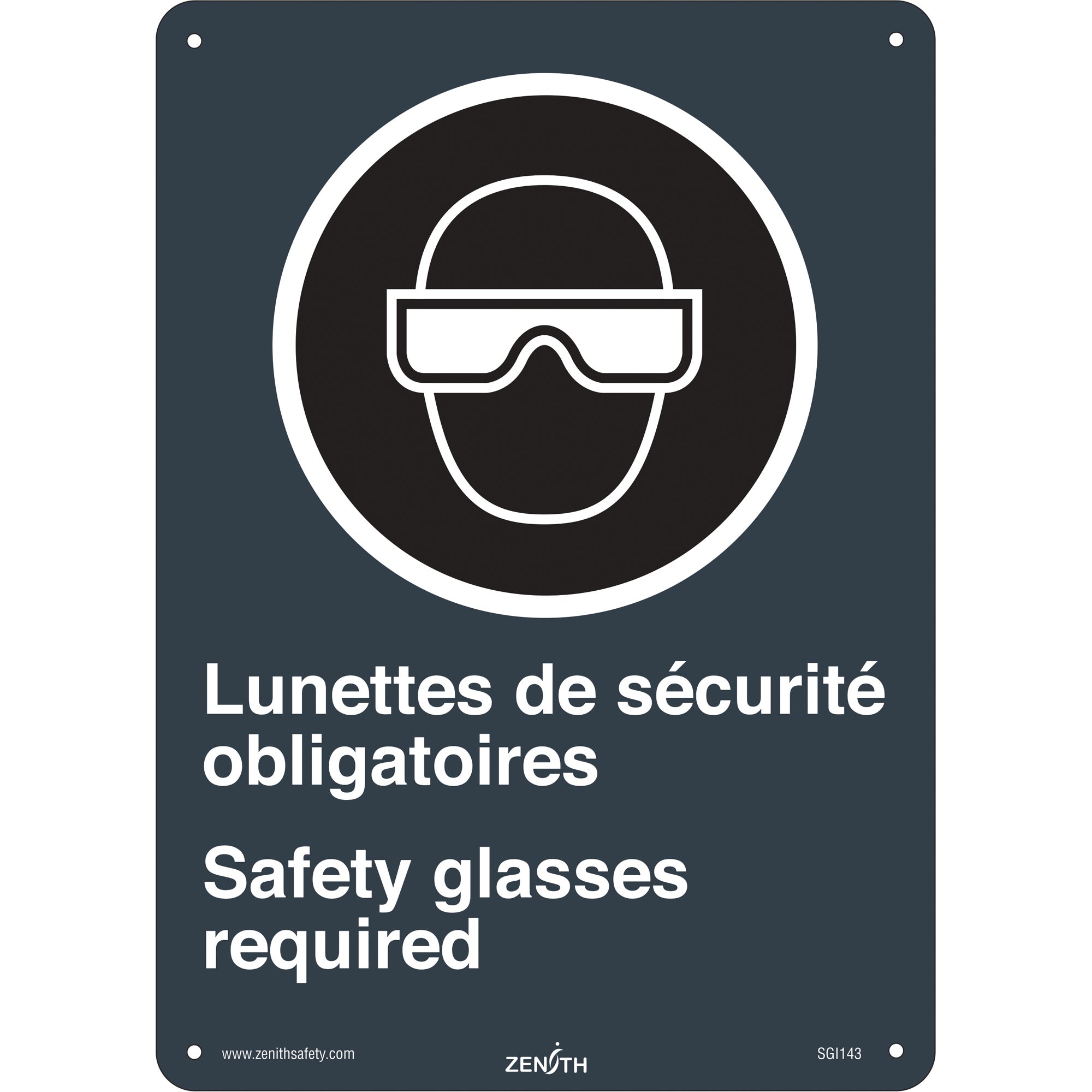 Lunettes de Sécurité / Safety Glasses CSA Standard Safety Sign - SGI143