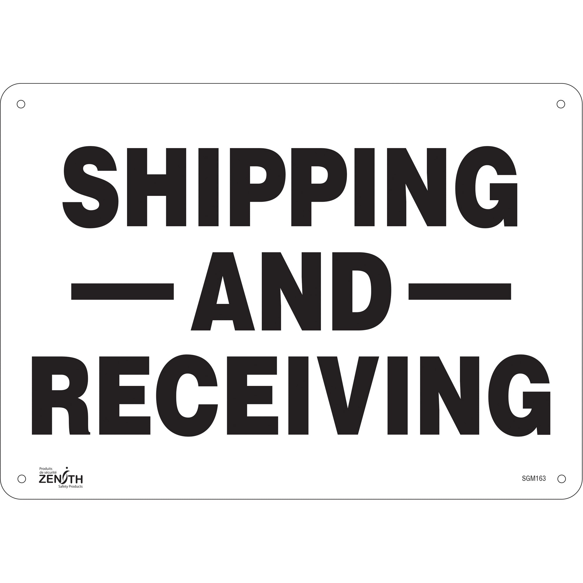 ""Shipping And Receiving"" Sign - SGM163