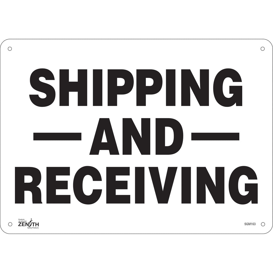 ""Shipping And Receiving"" Sign - SGM163