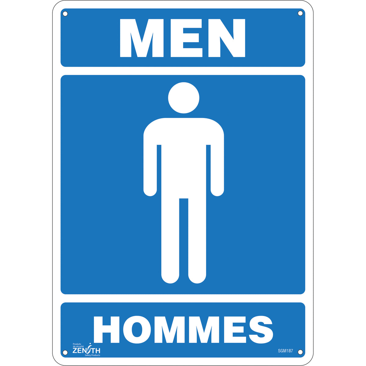 ""Men - Hommes"" Sign - SGM187