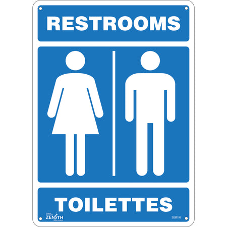 ""Restrooms - Toilettes"" Sign - SGM191