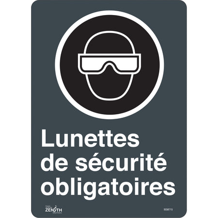 ""Lunettes De Sécurité Obligatoires"" Sign - SGM715