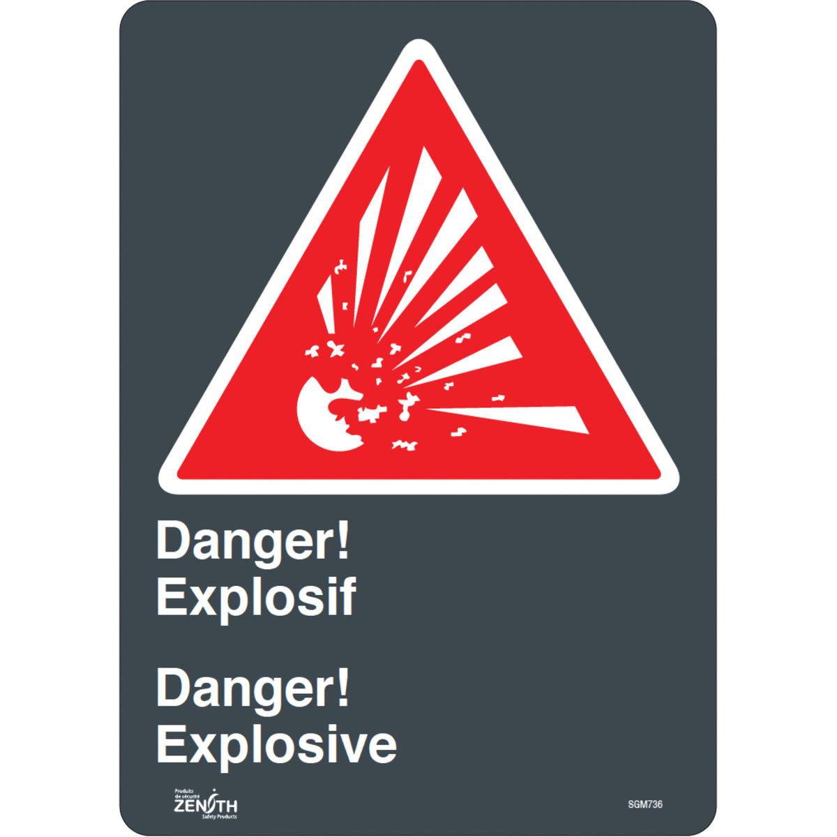 ""Explosif/Explosive"" Sign - SGM736