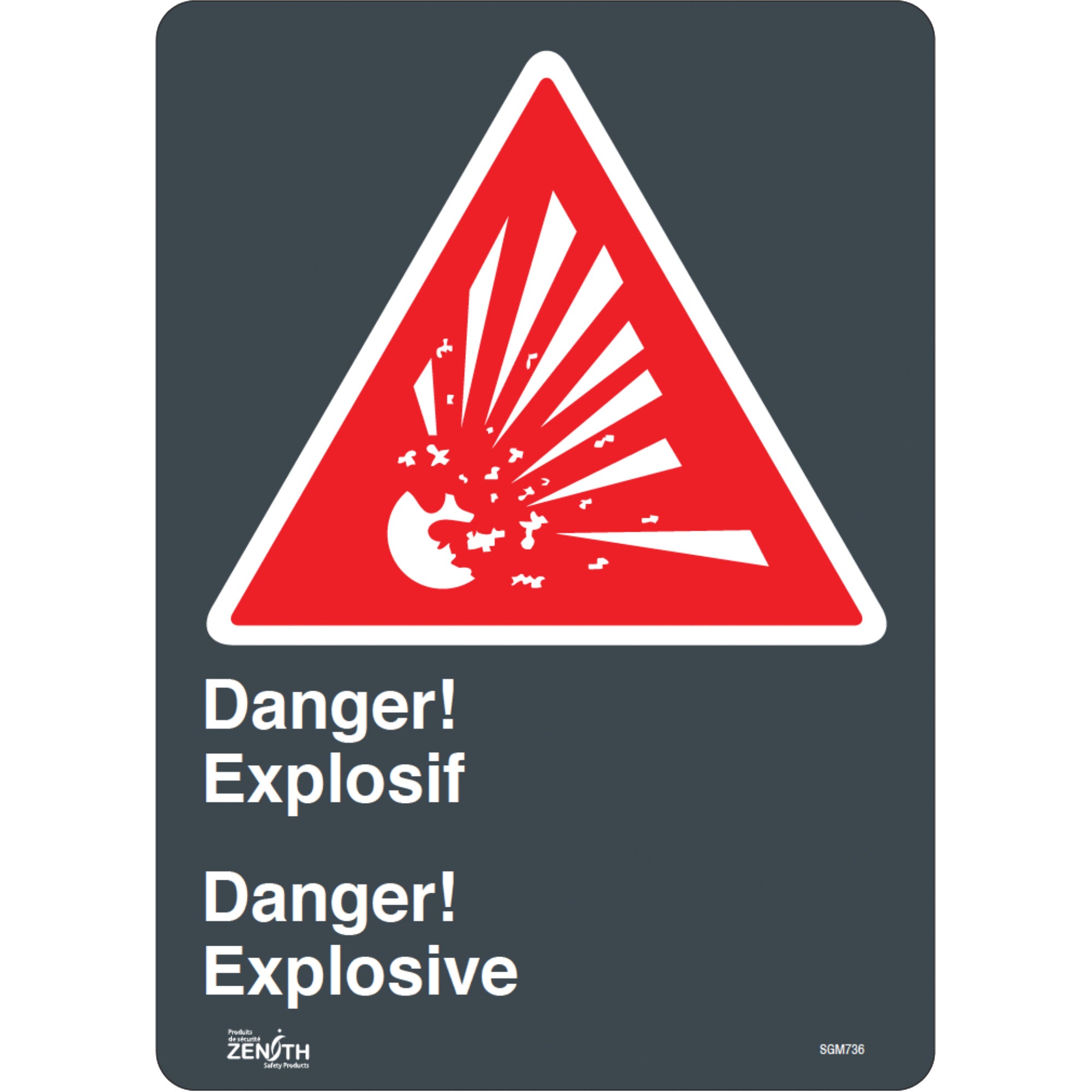 ""Explosif/Explosive"" Sign - SGM736