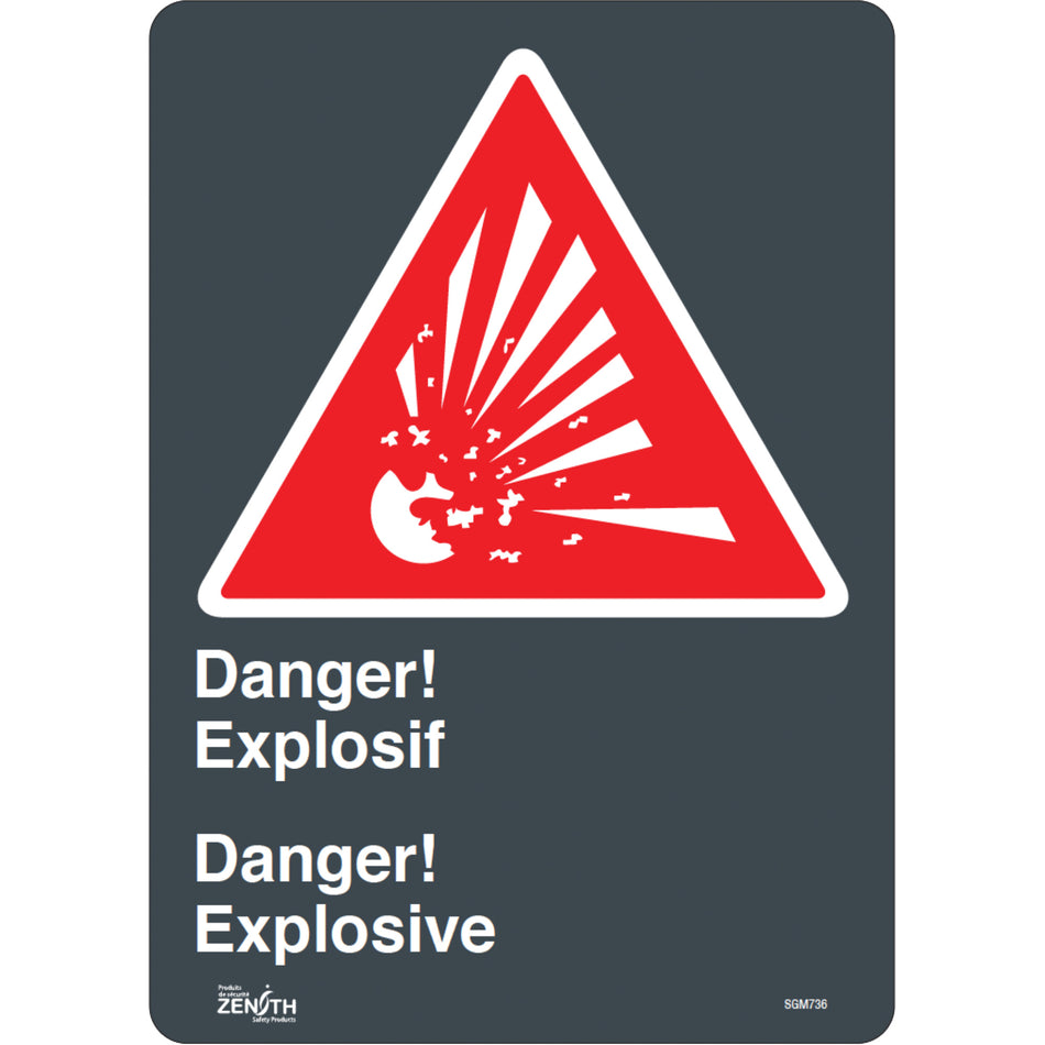 ""Explosif/Explosive"" Sign - SGM736