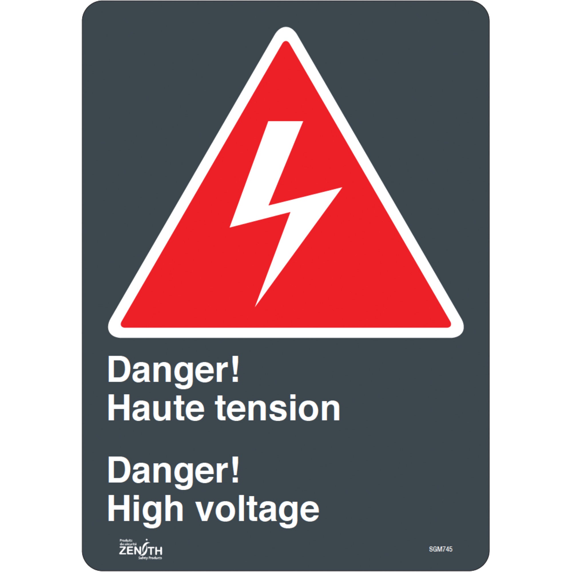 ""Haute Tension/High Voltage"" Sign - SGM745